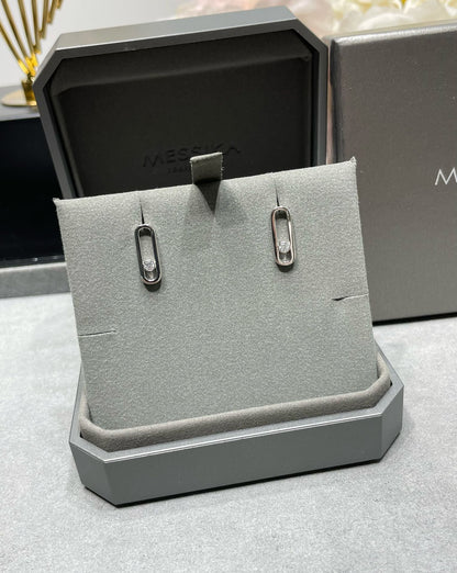 [Luxe Jewelry]MOVE UNO SMALL 1 DIAMOND EARRINGS