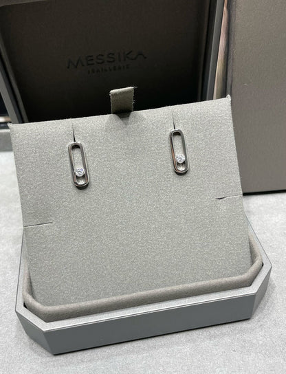 [Luxe Jewelry]MOVE UNO SMALL 1 DIAMOND EARRINGS