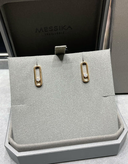 [Luxe Jewelry]MOVE UNO SMALL 1 DIAMOND EARRINGS
