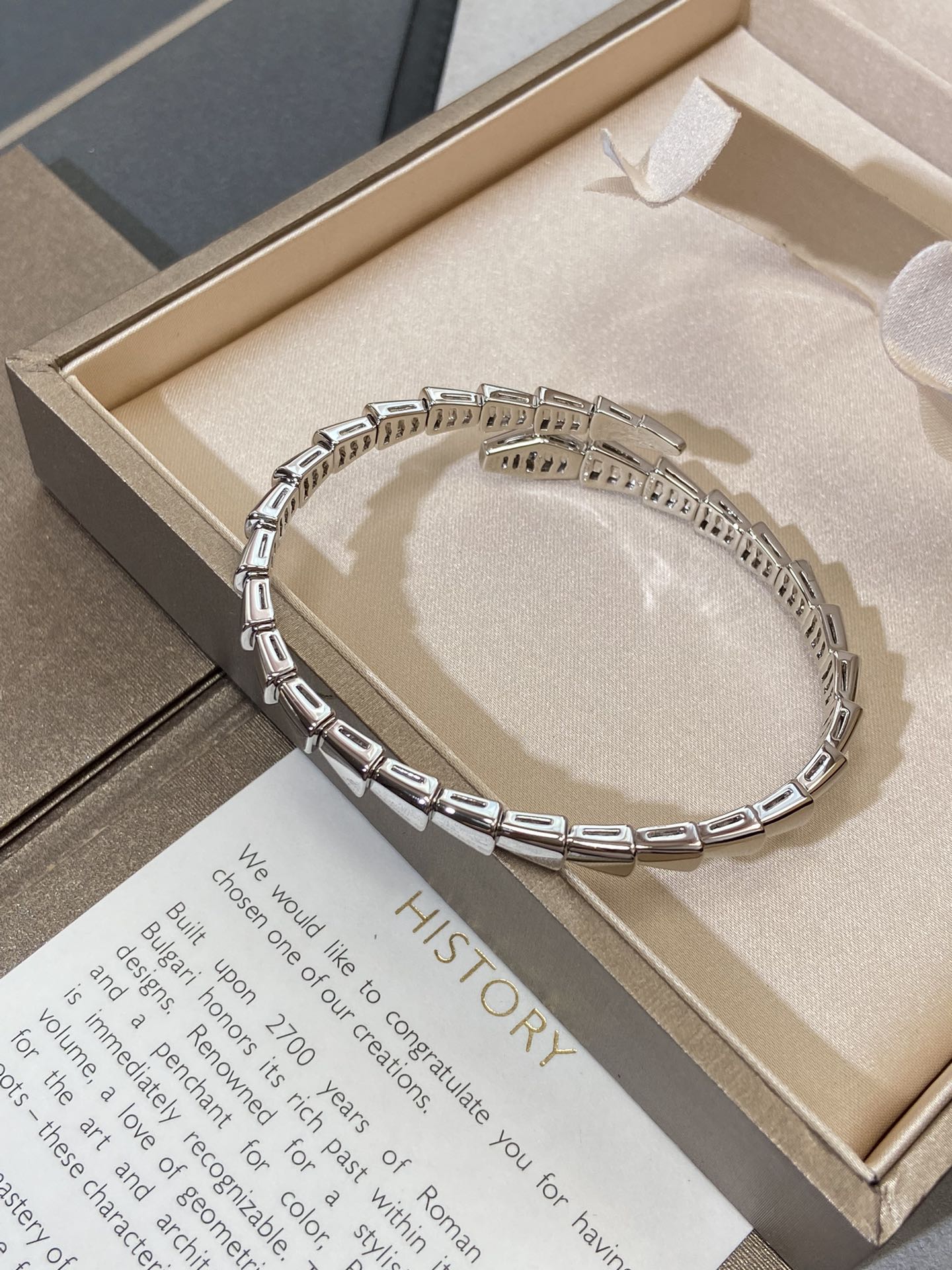 [Luxe]SERPENTI VIPER SILVER BRACELET