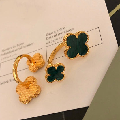 [LUXE]CLOVER BETWEEN THE FINGER RING