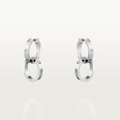 [Luxe Jewelry] LOVE 3.3MM DANGLE EARRINGS
