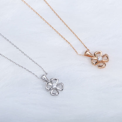 [Luxe]FIOREVER NECKLACE DIAMOND CENTER